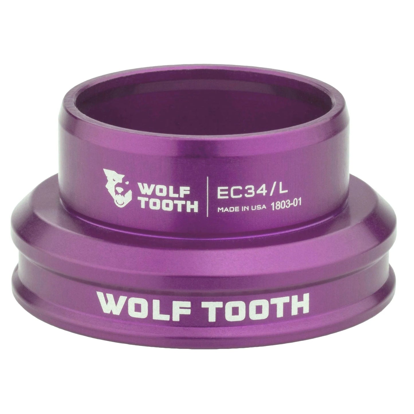 Caixa de direção baixa para conjunto de direção externo WOLF TOOTH PREMIUM 1"1/8 EC34 Roxo