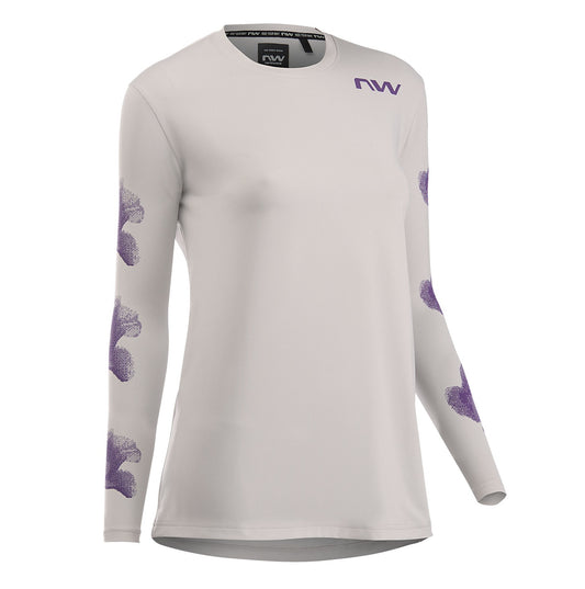 Camisola de manga comprida NORTHWAVE XTRAIL 2 para mulher Cinzento/Púrpura