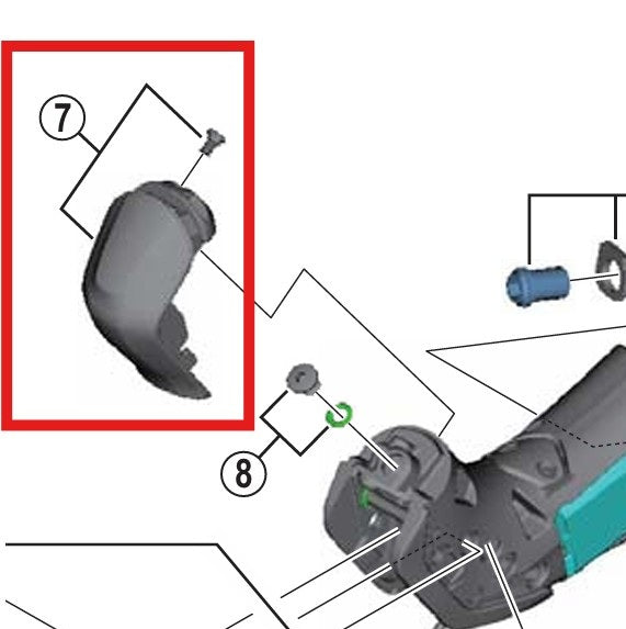 Capuz frontal SHIMANO com parafusos G ST-R785