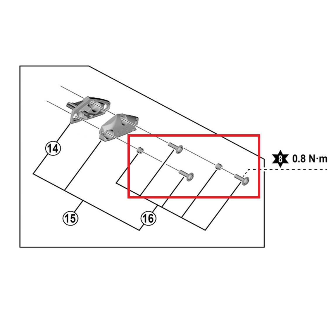 Kit de parafusos de cobertura SHIMANO para manetes ST-R9120
