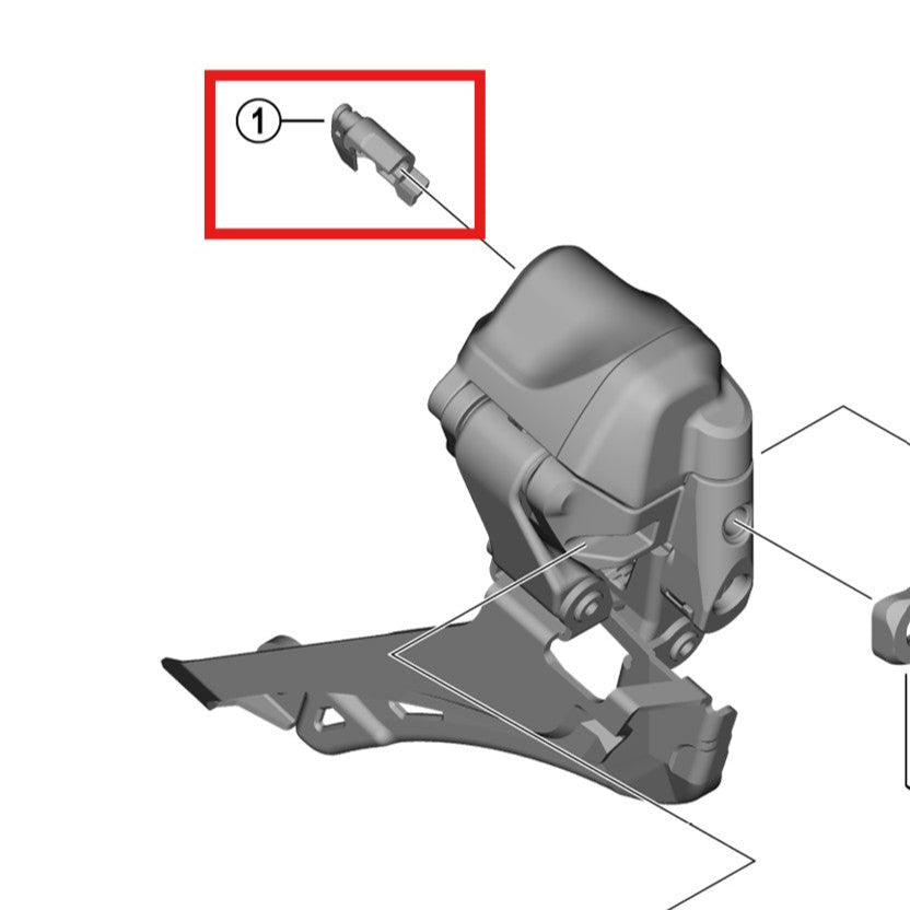 Tampa da porta do desviador dianteiro SHIMANO FD-R9250/R8150