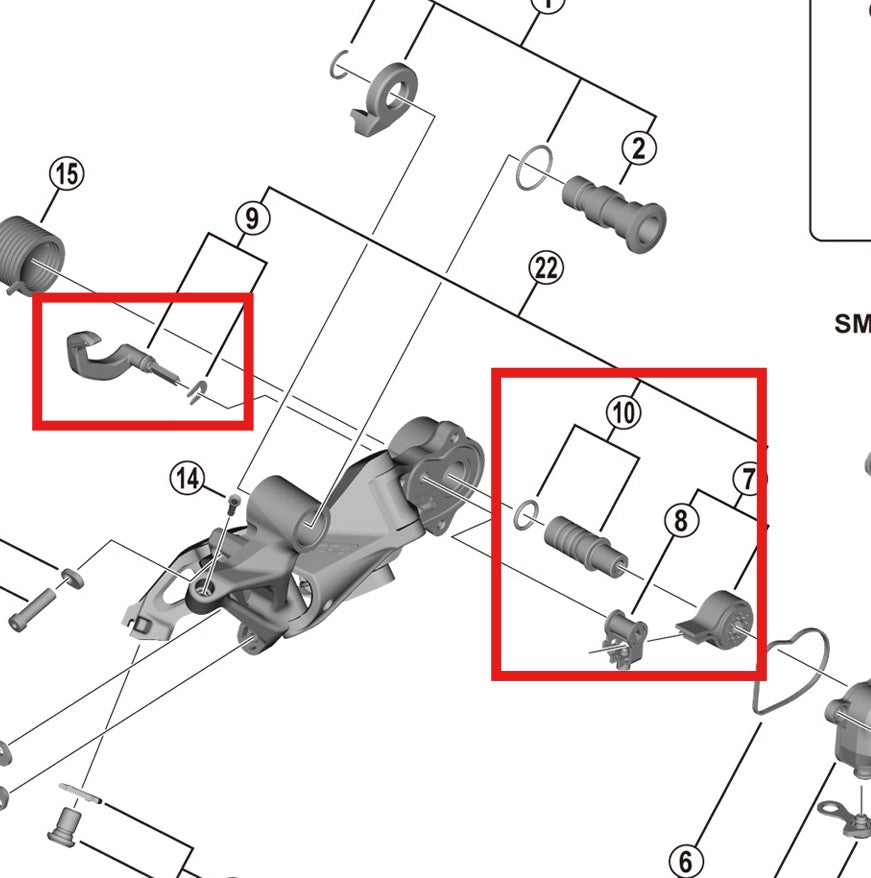 Kit de estabilizador de gaiola SHIMANO RD-M9120-SGS