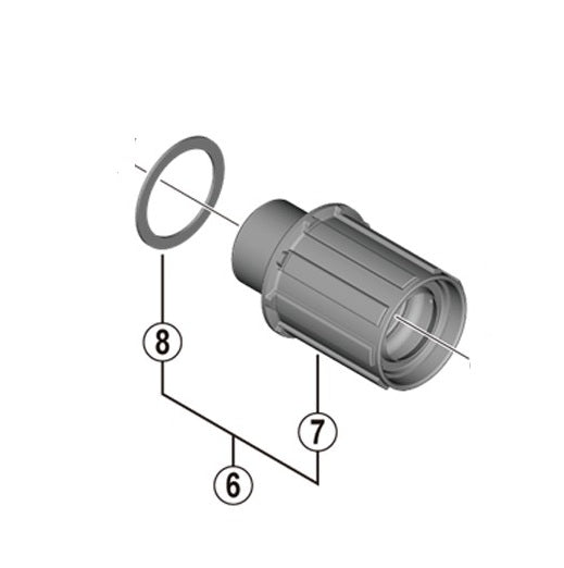 Corpo da roda livre SHIMANO FH-RS470/171 Tipo Shimano HG