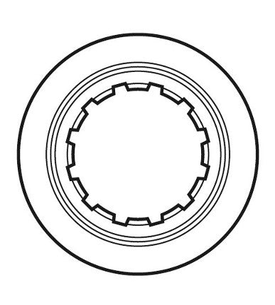Porca de bloqueio central SHIMANO Interna SM-RT81