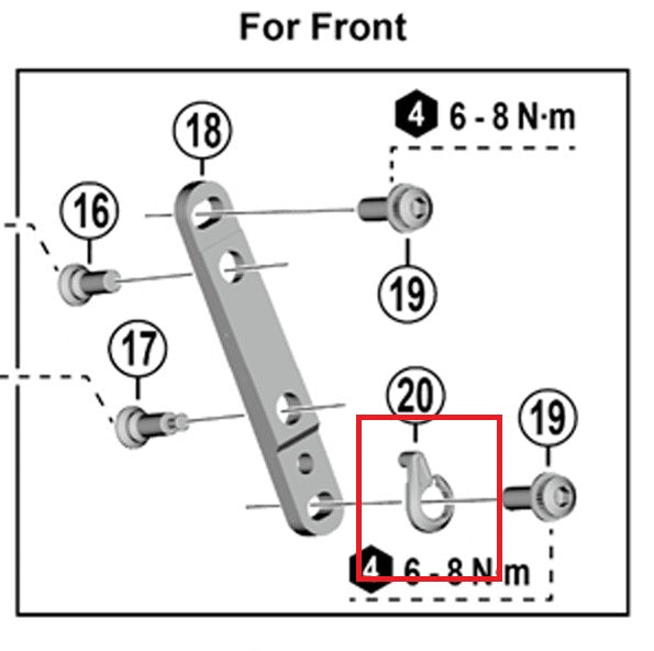 Anilha orientada SHIMANO para adaptador de montagem plana