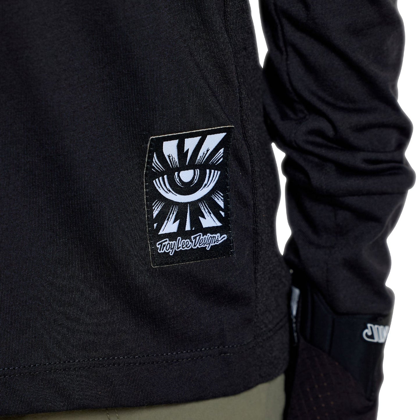 Camisola de manga comprida TROY LEE DESIGNS SKYLINE RIDE SIGNATURE Junior Preto/Verde
