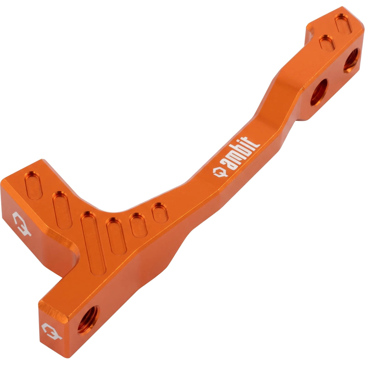Adaptador de pinça de travão dianteira/traseira PM/PM AMBIT +20 mm (140–160 mm) laranja