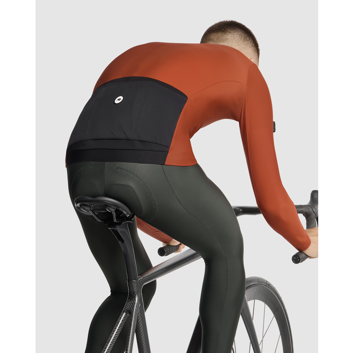 ASSOS MILLE GT Manga comprida C2 Camisola castanha ferrugenta