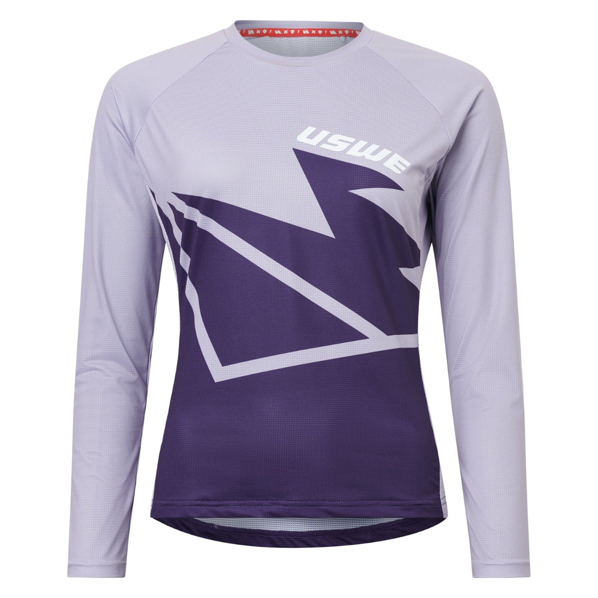 Camisola de manga comprida USWE BERG MTB Lavender para mulher