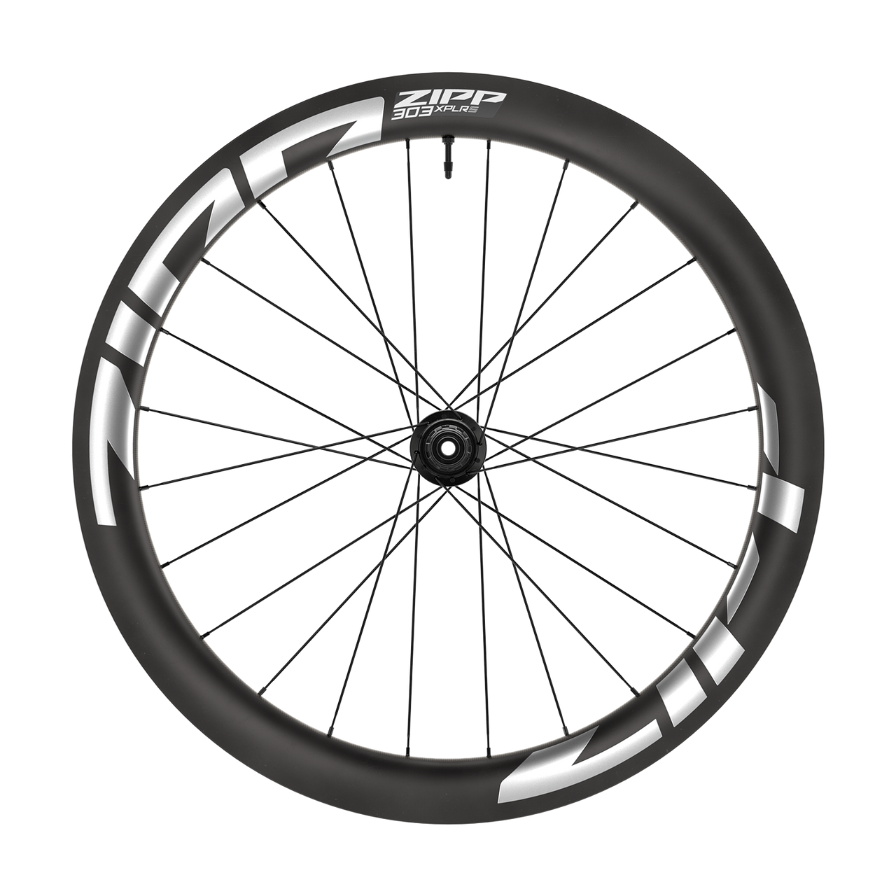 Roda Traseira ZIPP 303 XPLR S Tubeless Ready (Center Lock) Preto/Branco