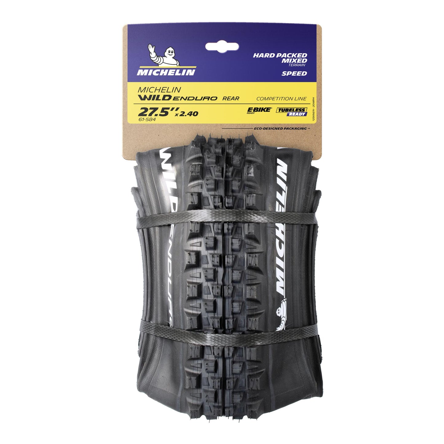 MICHELIN WILD ENDURO REAR Competition Line 29x2.40 GUM-X Tubeless Ready Soft Tire