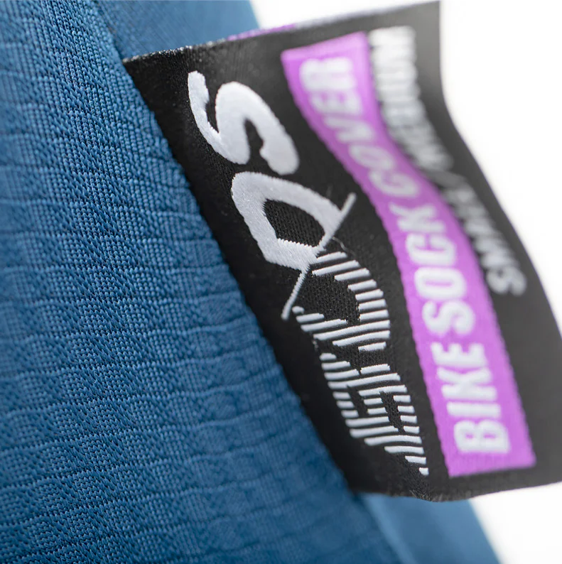 BUDS Capa extensível para meias de bicicleta Azul