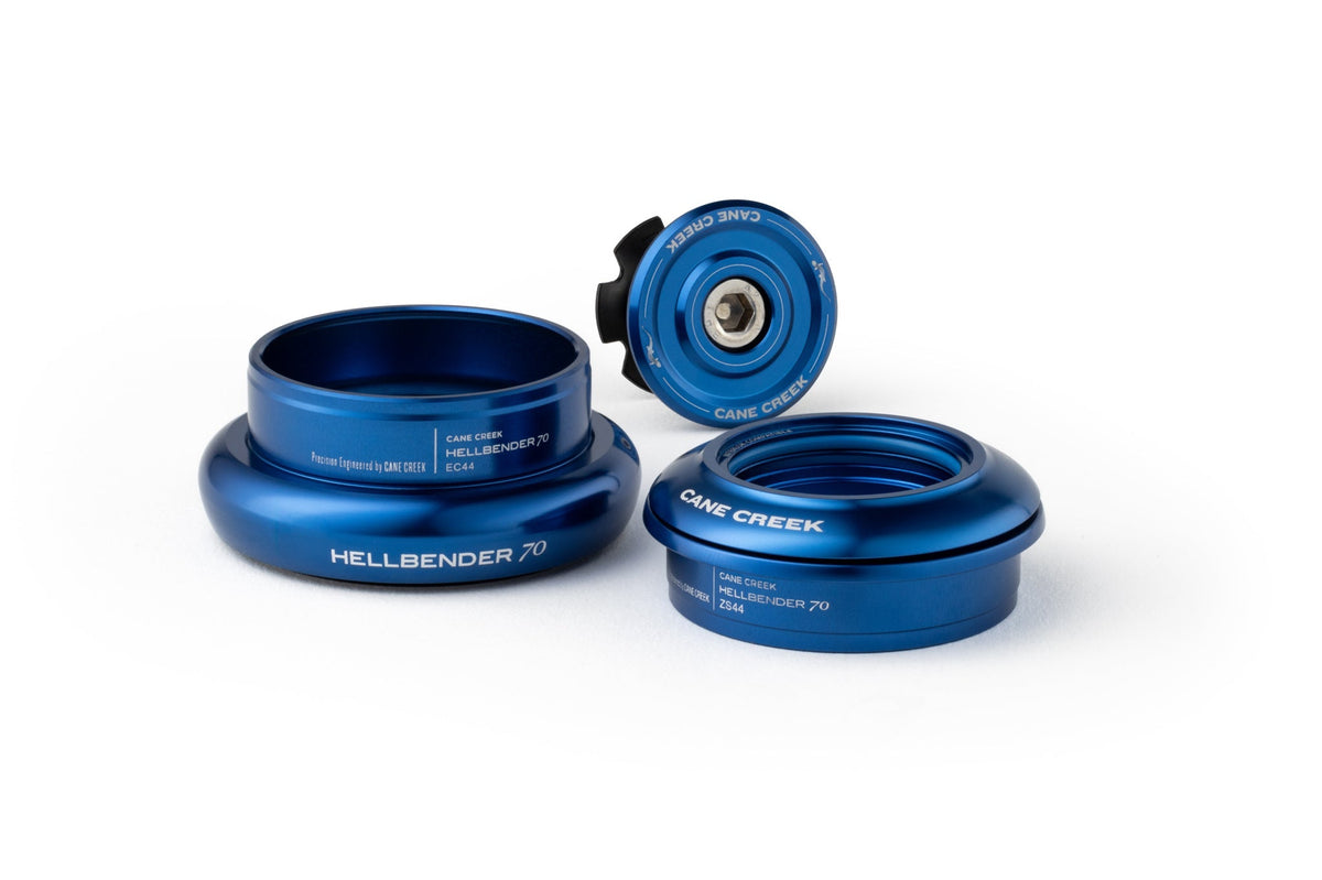 Caixa de direção semi-integrada/externa cónica CANE CREEK Hellbender 70 1"1/8-1.5" ZS44/EC44 azul