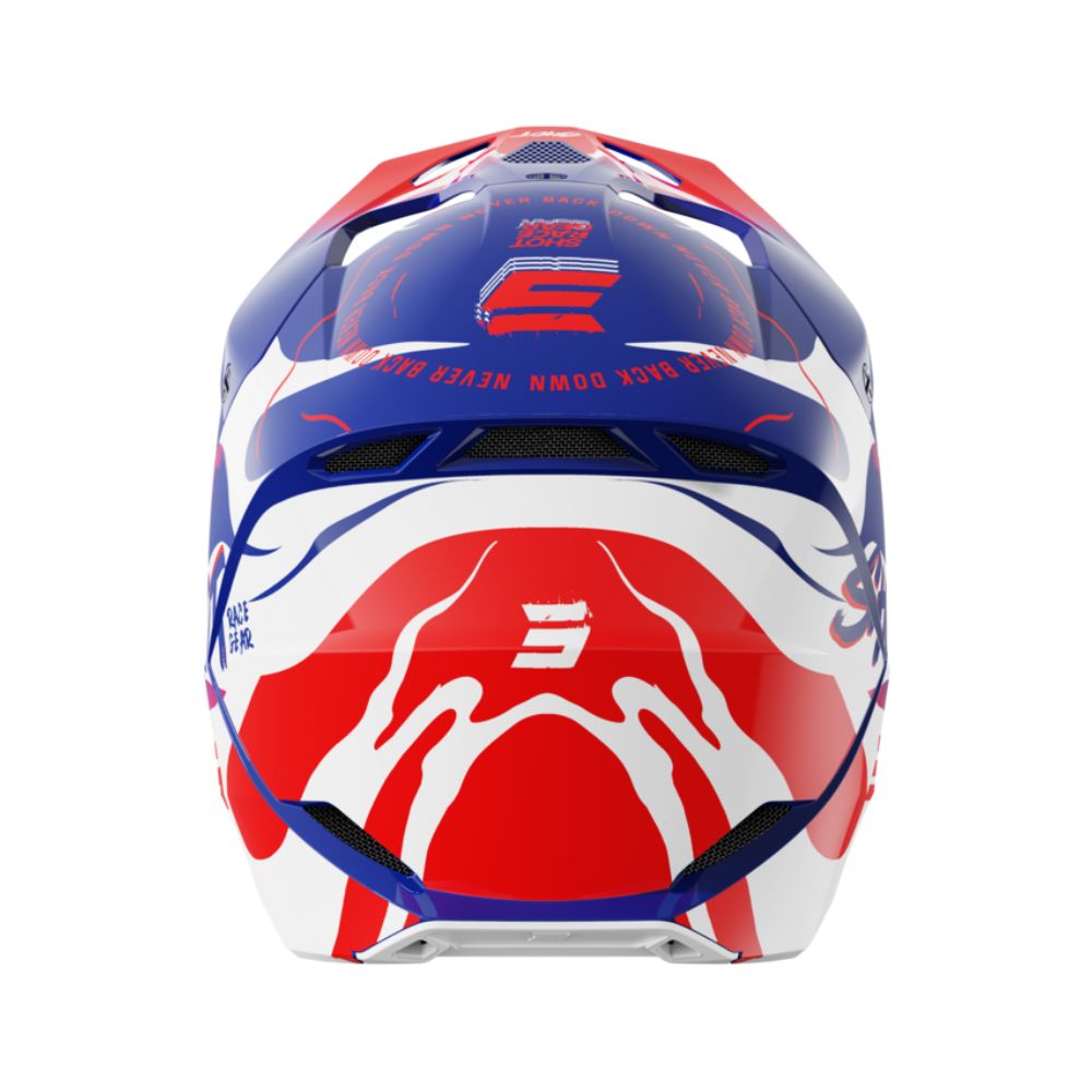 Casque BMX SHOT FURIOUS Junior Beast Blue Red Glossy