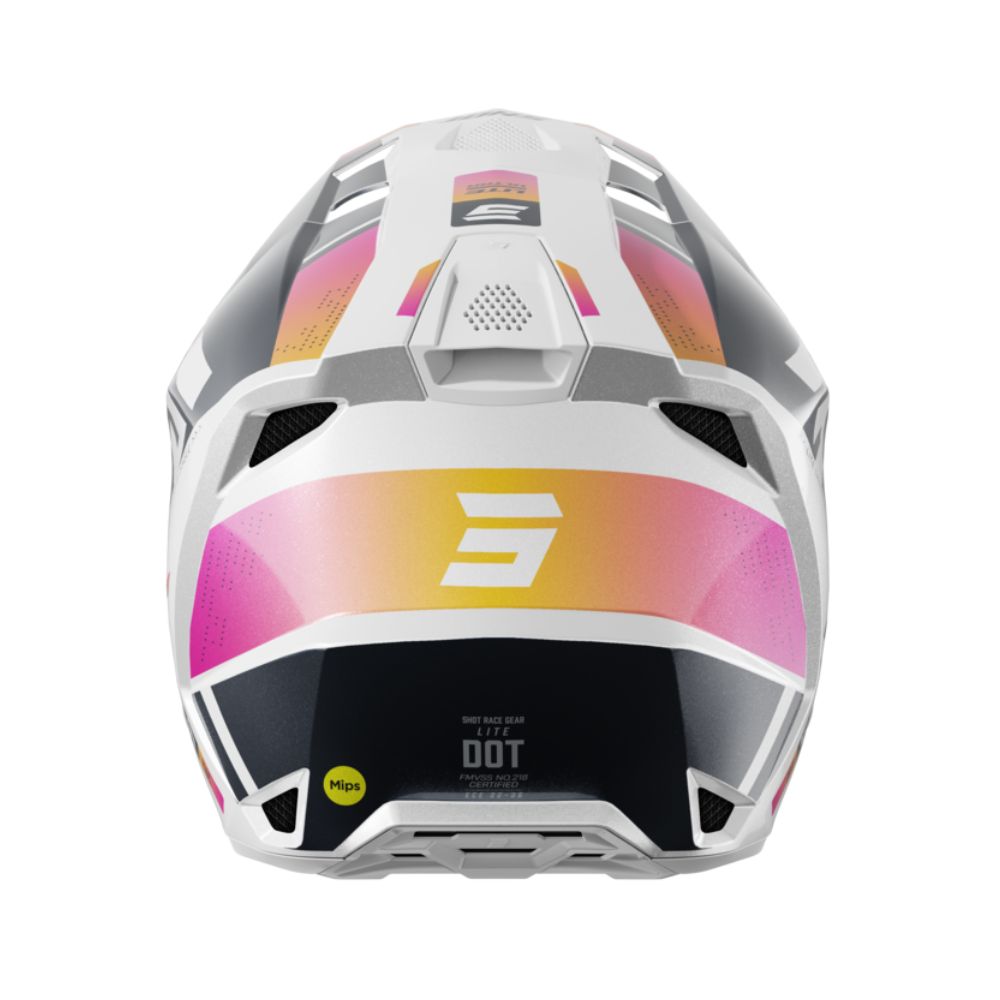 Casque BMX SHOT LITE Ultra Blue Orange Pink Pearly