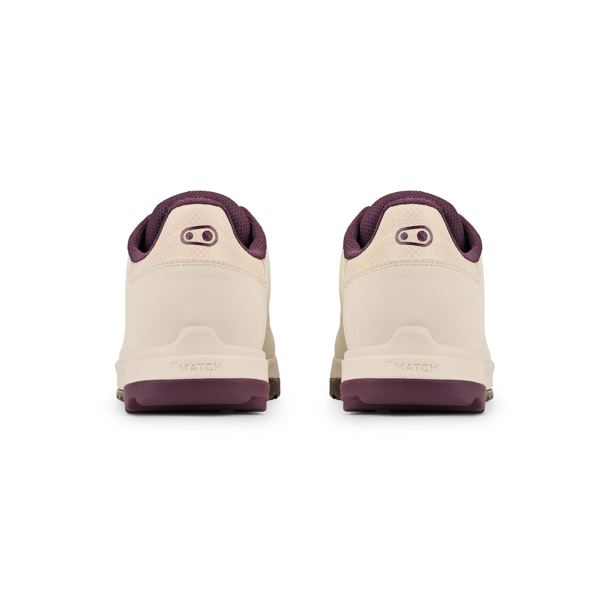 Sapatos de BTT CRANKBROTHERS MALLET TRAIL LACE CLIP branco/roxo — vista traseira