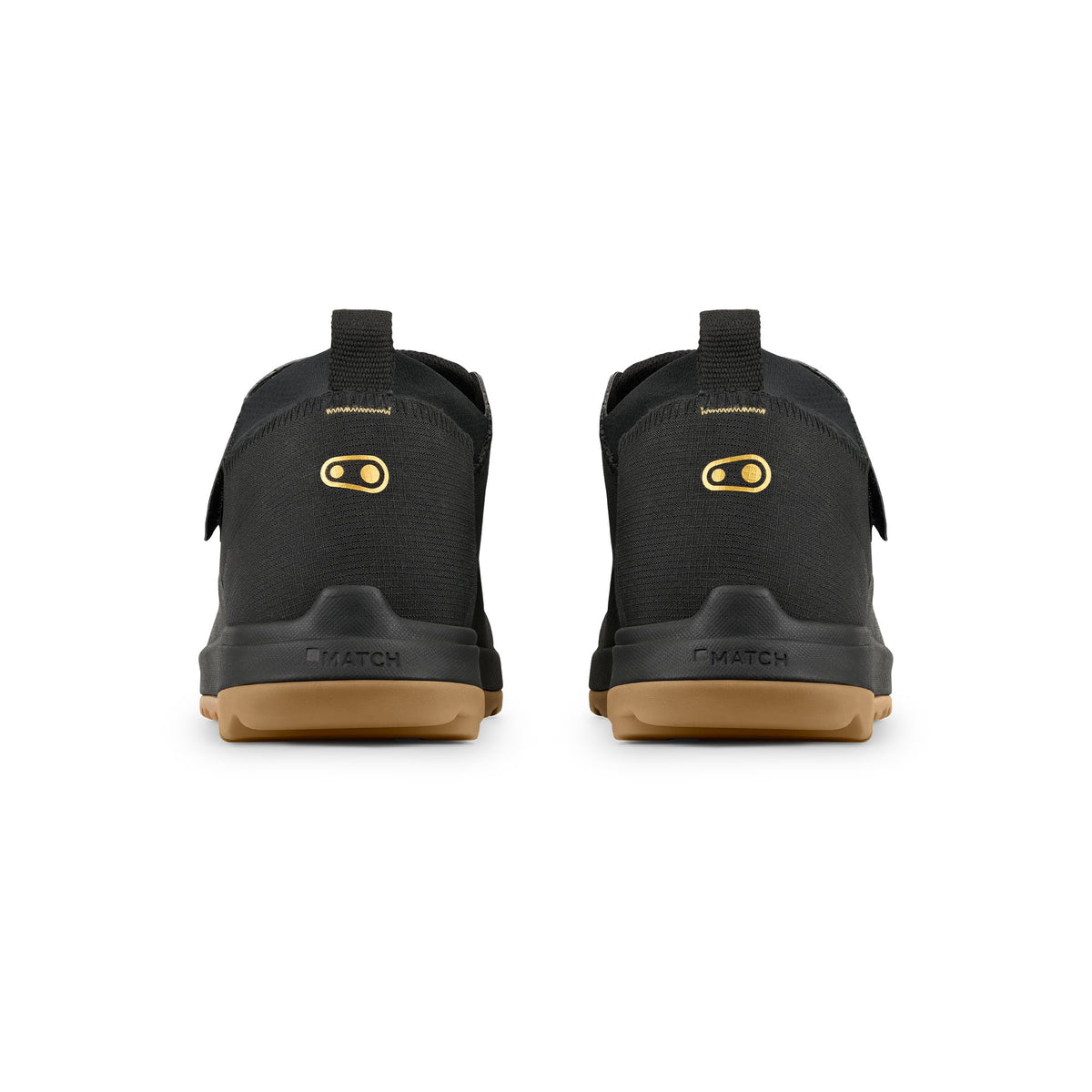 Sapatilhas de BTT CRANKBROTHERS STAMP TRAIL BOA Preto/Borracha natural — vista traseira