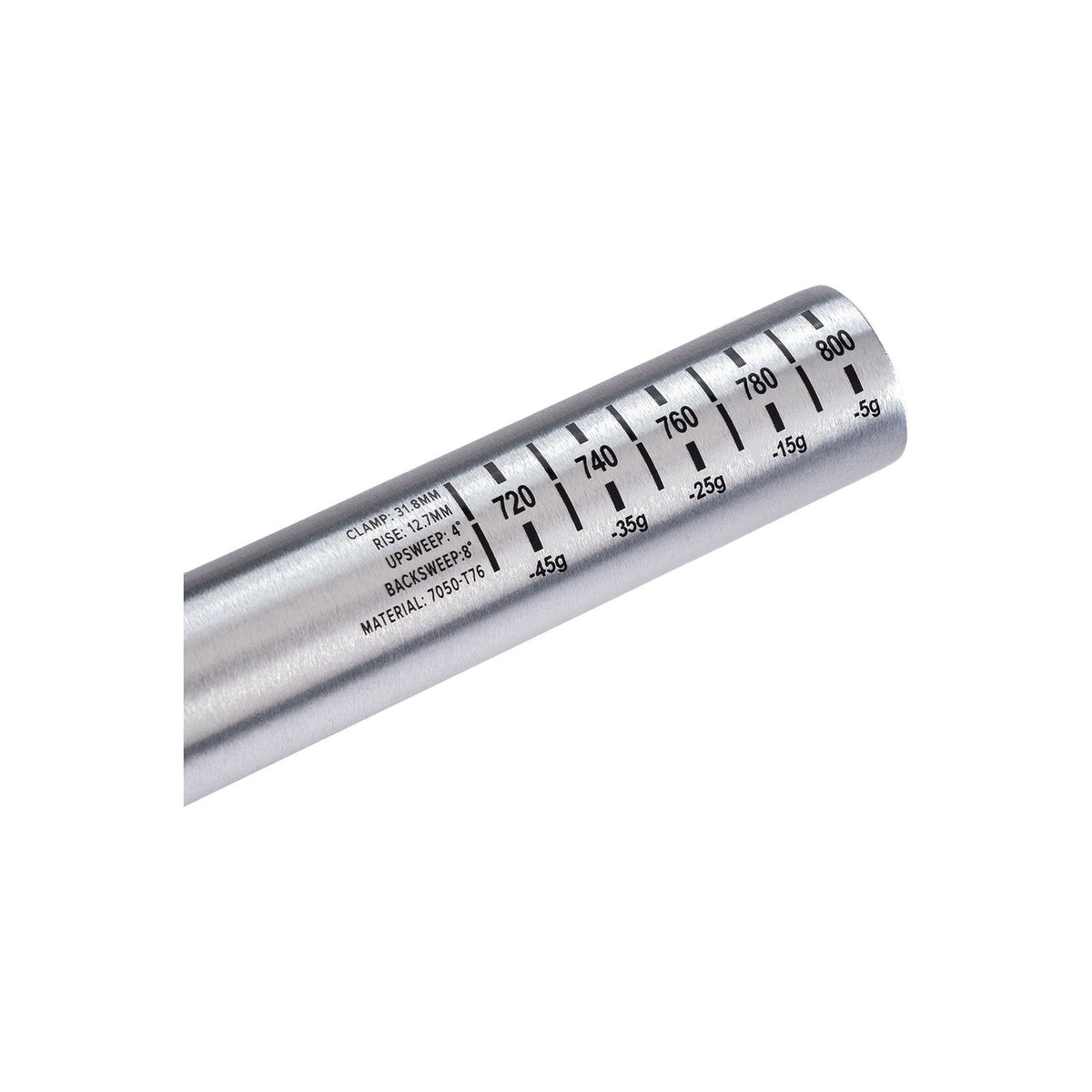 Guiador PROTAPER 810 A12 31.8 Prata Polido Rise 1/2