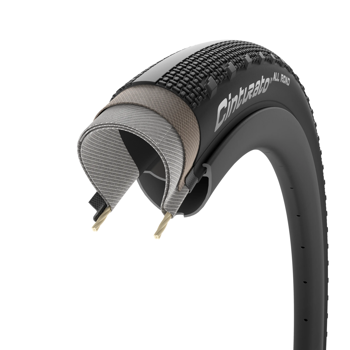 Pneu PIRELLI CINTURATO ALL ROAD 700x35c Tubeless Ready Bege clássico