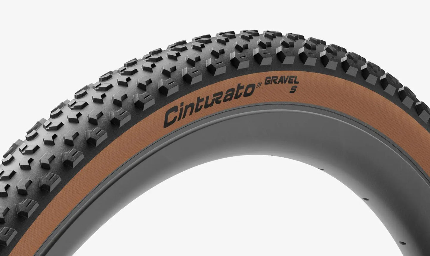 Pneu PIRELLI CINTURATO GRAVEL S 700x45c Tubeless Ready Bege clássico