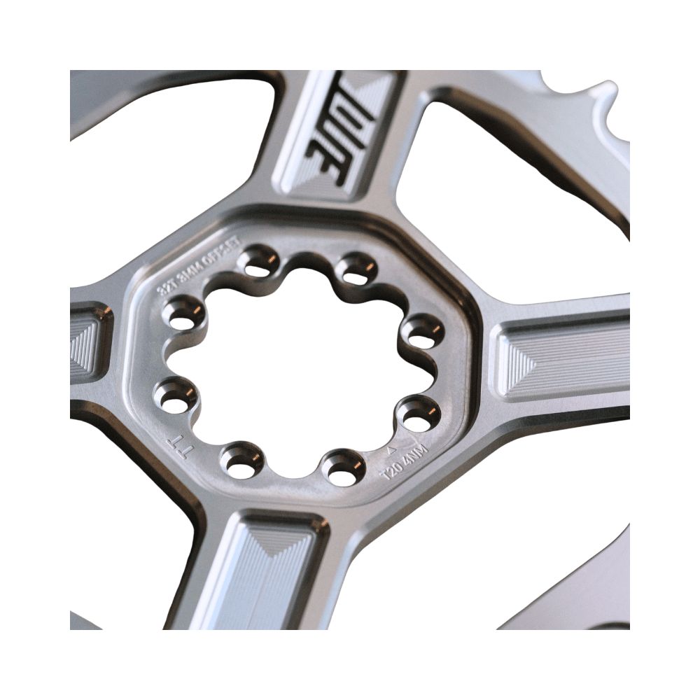 Plateau TITLE CR1 12V SRAM T-Type DM 8 Vis Chrome