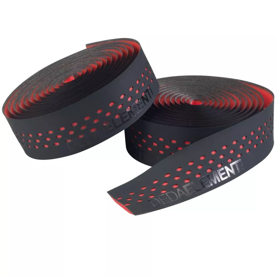 Fita para guiador DEDA PRESA Preto/Vermelho