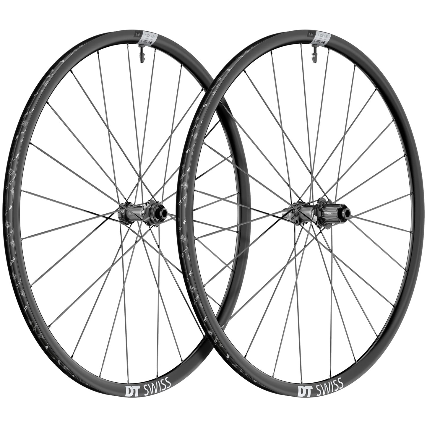 Par de rodas DT SWISS E 1800 SPLINE 23 DISC Tubeless Ready (bloqueio central) 2024