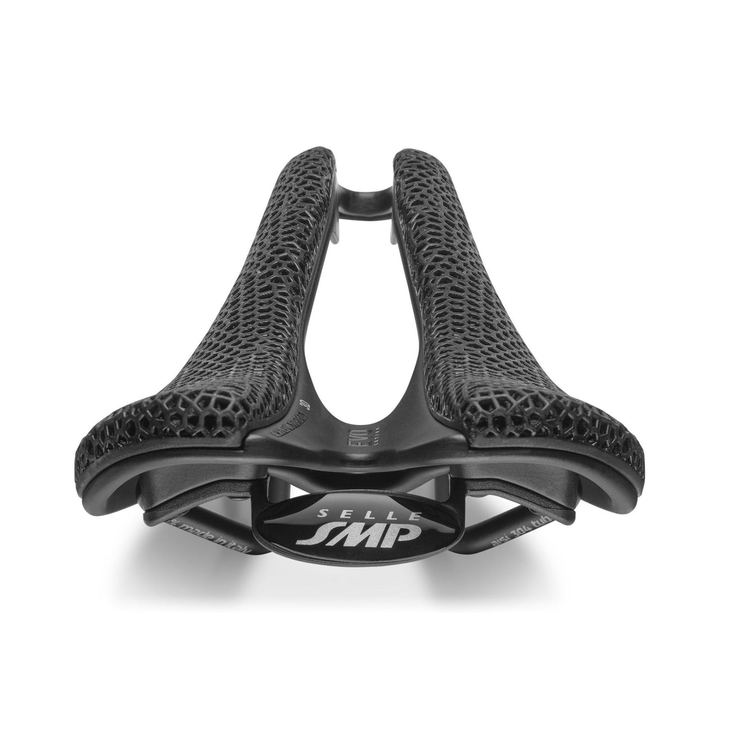SMP EVO 3D Saddle Trilhos em aço inoxidável Preto