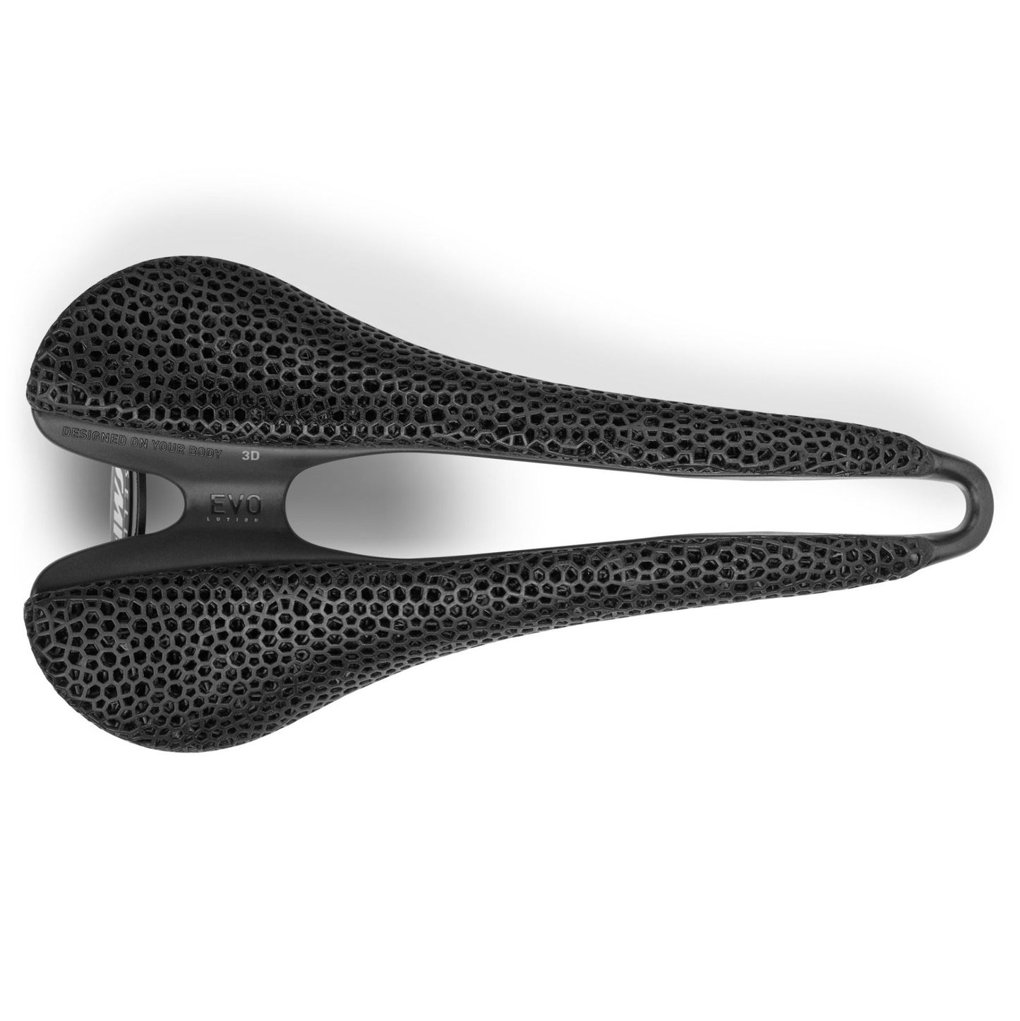 SMP EVO 3D Saddle Trilhos em aço inoxidável Preto