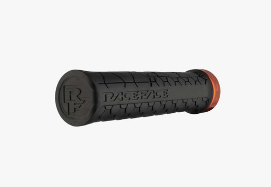 Punhos RACE FACE GETTA Lock-On 135mm Preto/Laranja