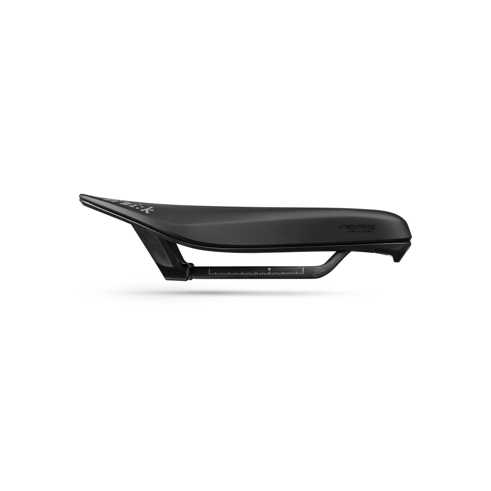 FIZIK TRANSIRO AERIS LD R1 135mm Selim trilhos de carbono Preto