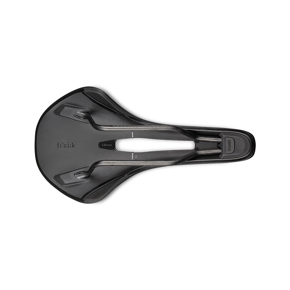 FIZIK VENTO ANTARES R1 140mm Trilhos de Carbono Preto Selim