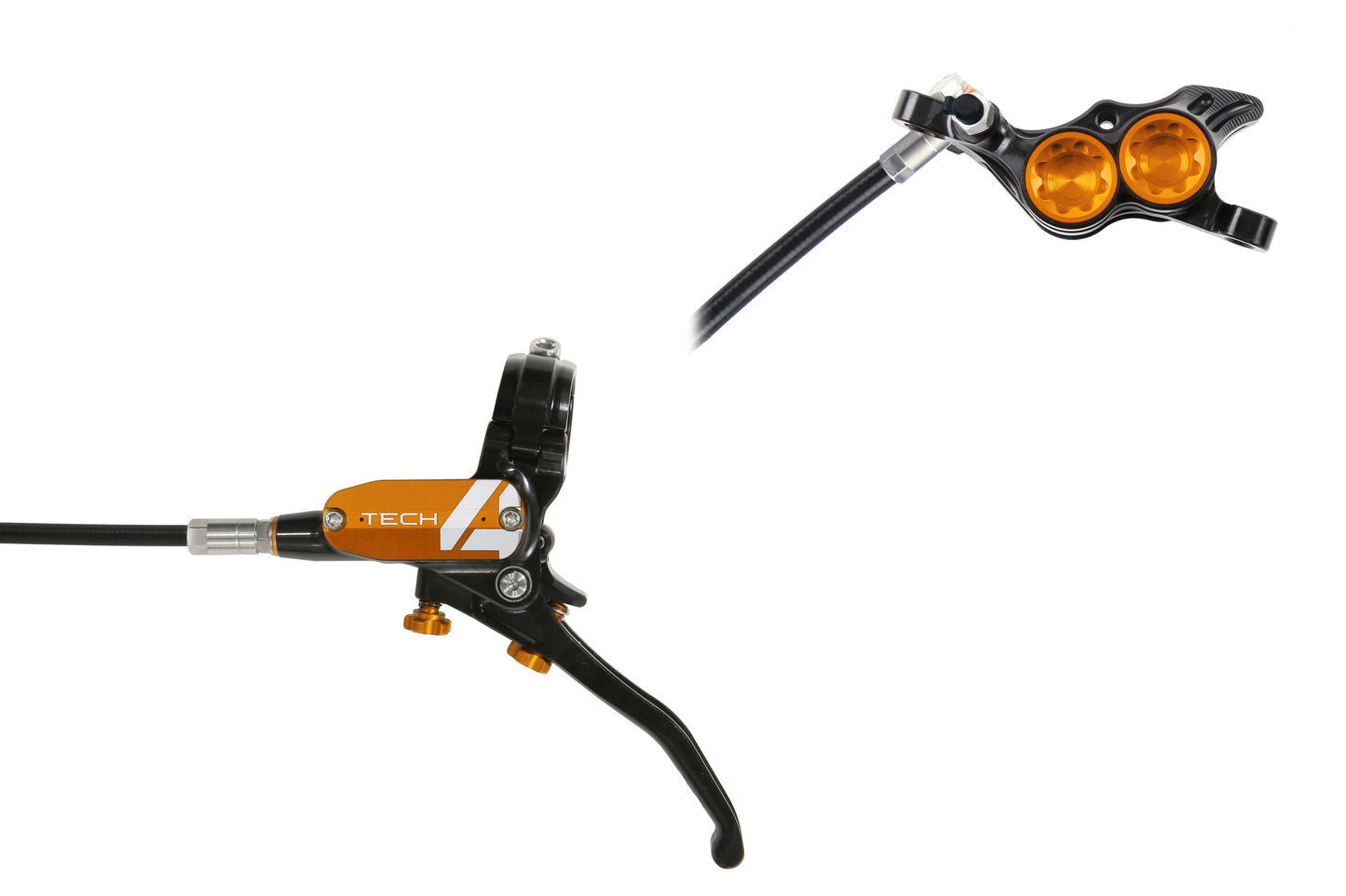Travão dianteiro HOPE TECH 4 E4 Preto/Laranja