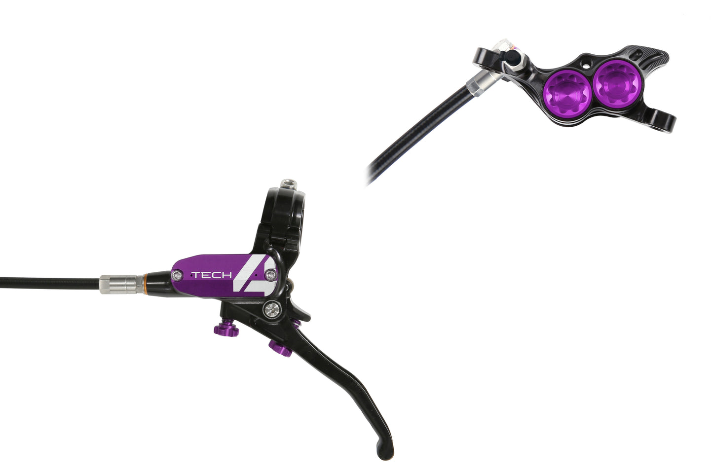 Travão dianteiro HOPE TECH 4 E4 Preto/Violeta