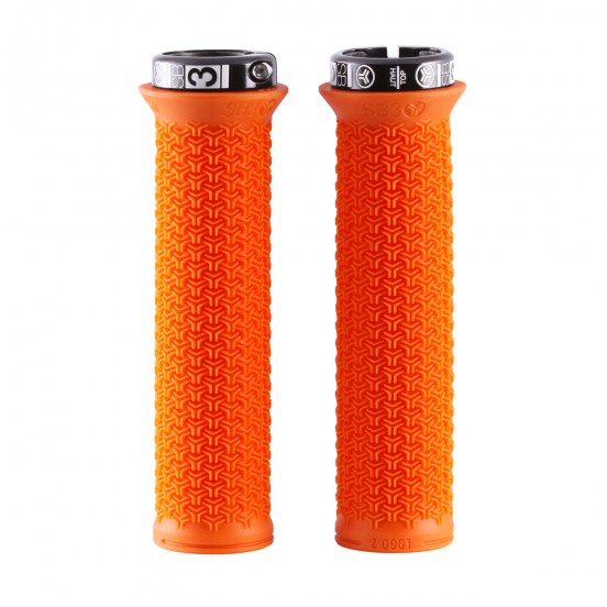 Punhos SB3 LOGO 2 Lock-On 136 mm Laranja