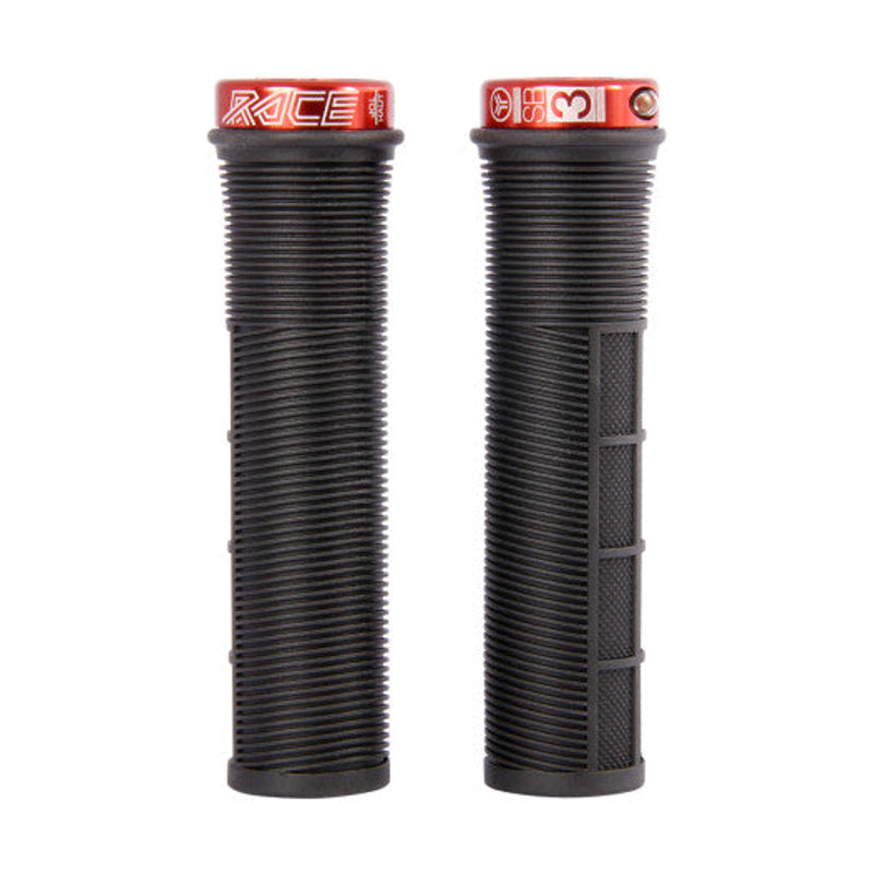 Grips SB3 RACE EN Lock-On 130 mm Preto/Vermelho