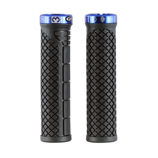 Punhos SB3 SHARK Lock-On 132 mm Preto/Azul