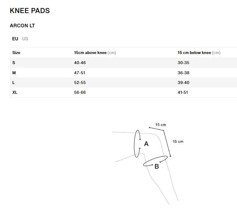 Joelheiras ION ARCON LT Preto