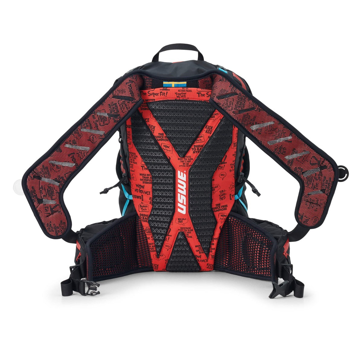 Mochila USWE HAJKER 18 L Preto/Vermelho