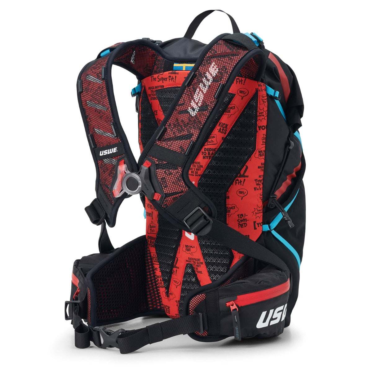 Mochila USWE HAJKER 18 L Preto/Vermelho