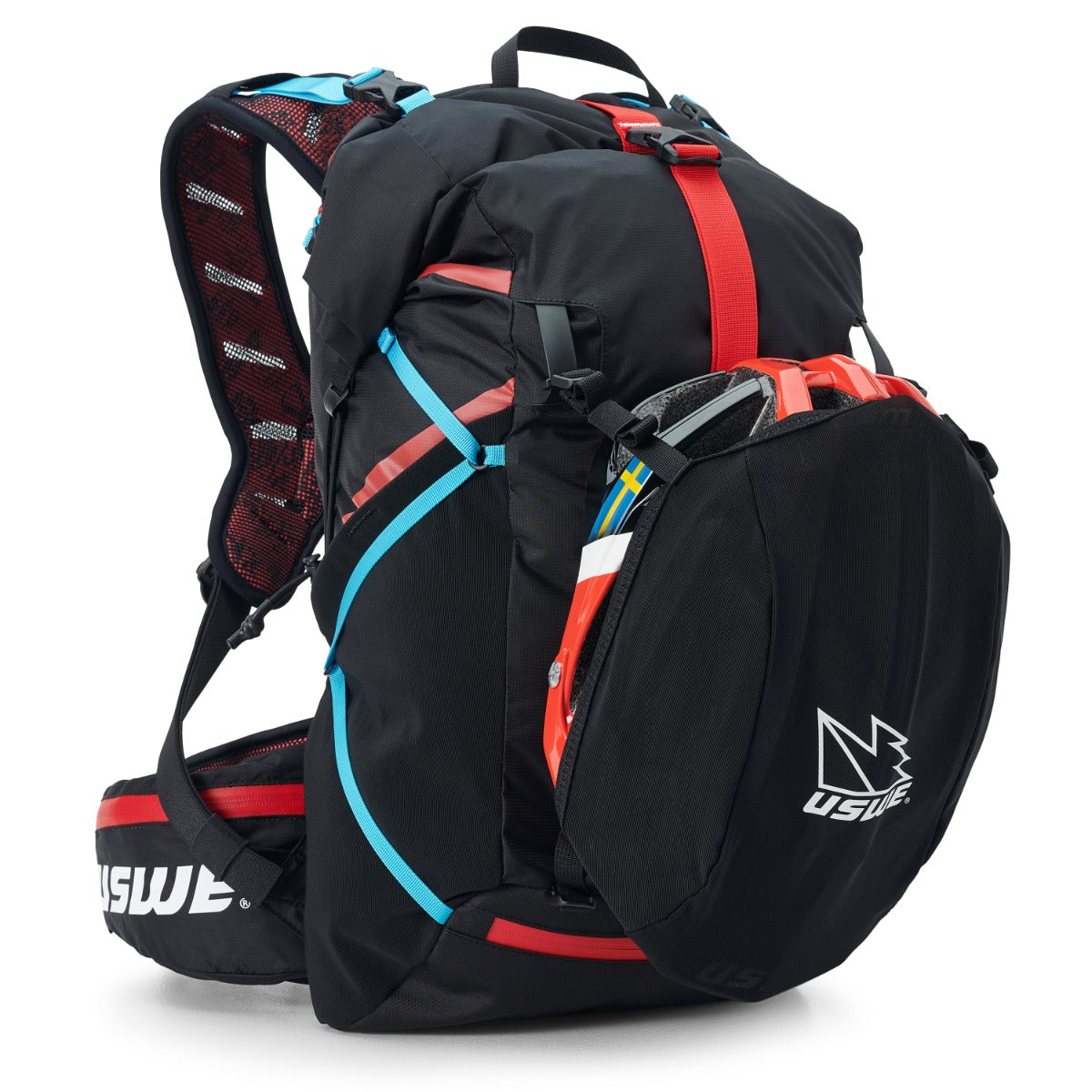 Mochila USWE HAJKER 18 L Preto/Vermelho