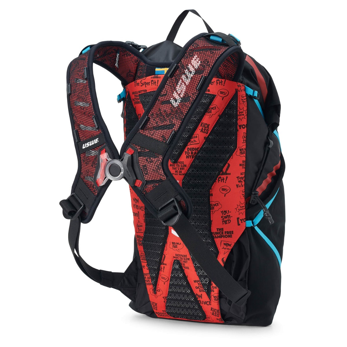Mochila USWE HAJKER 18 L Preto/Vermelho