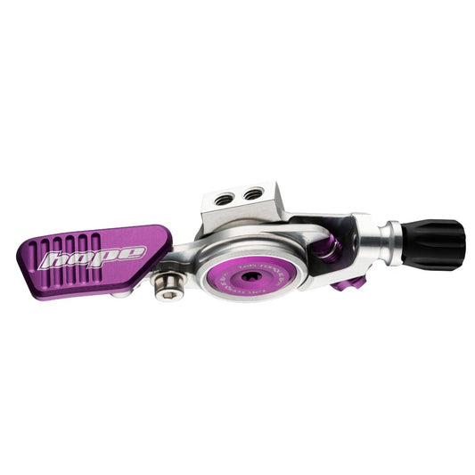 Controlo do espigão de selim HOPE prateado/roxo