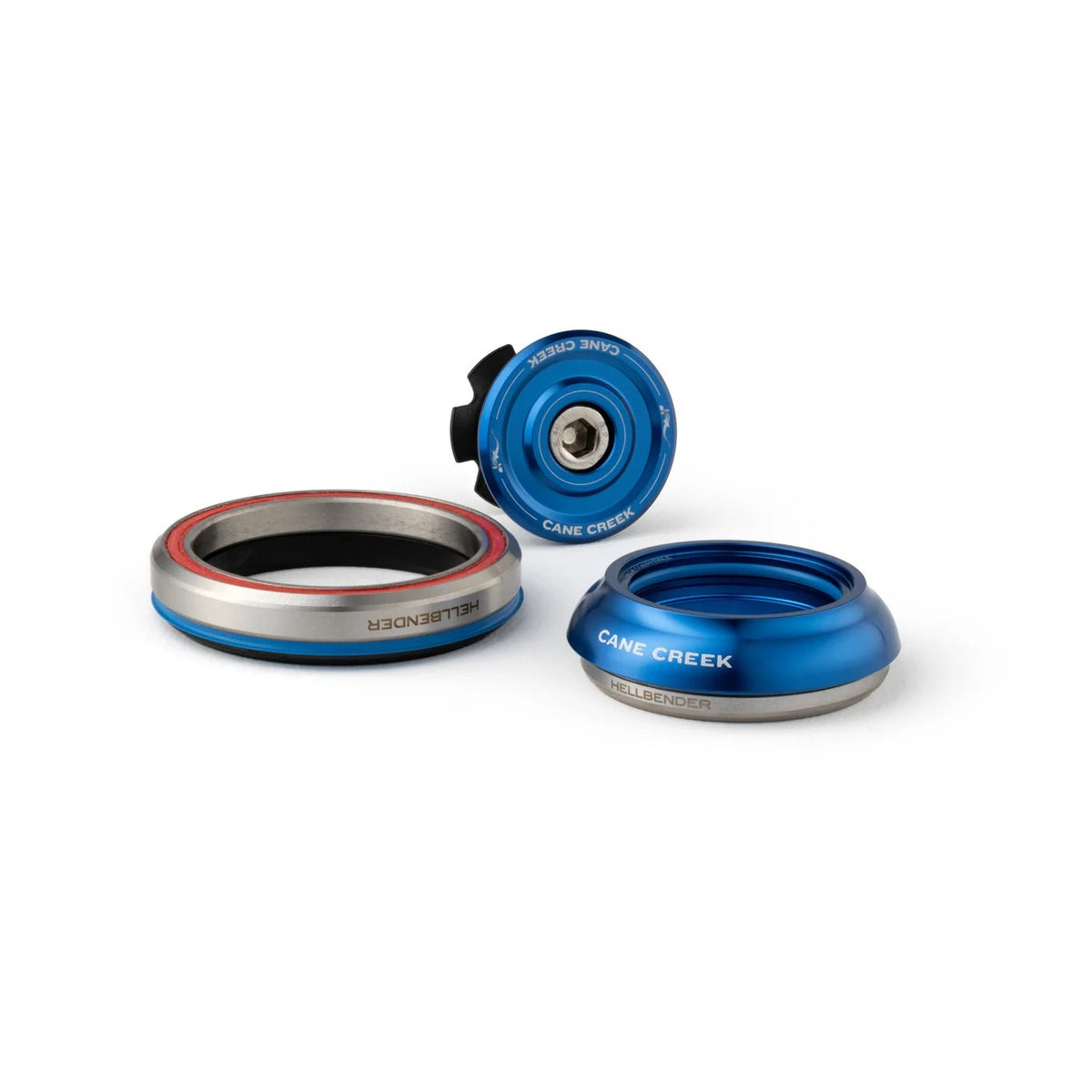Caixa de direção integrada cónica CANE CREEK Hellbender 70 1"1/8-1.5" IS41/IS52 curta azul