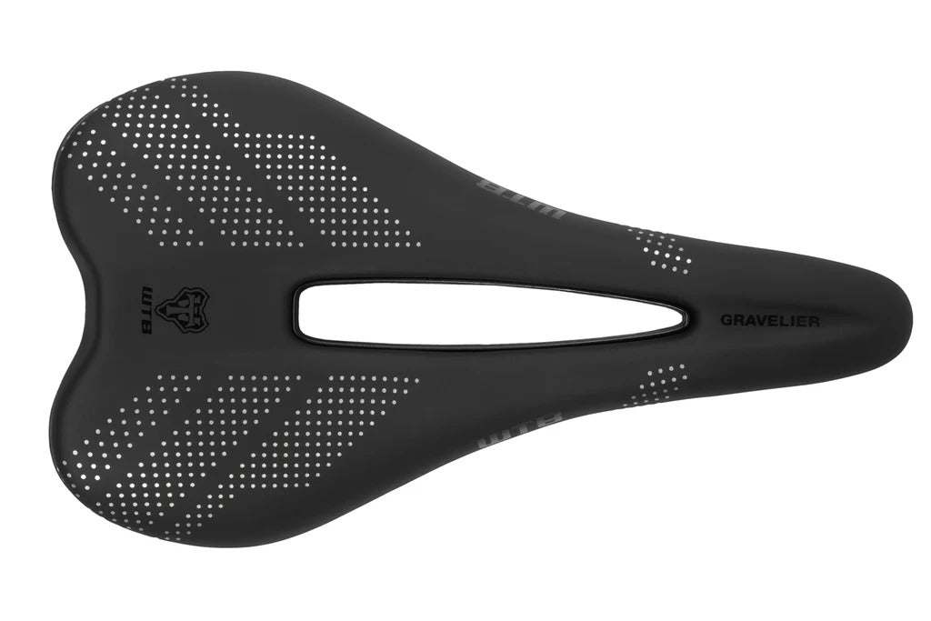 Selim WTB GRAVELIER 140mm Carris em aço inoxidável Preto