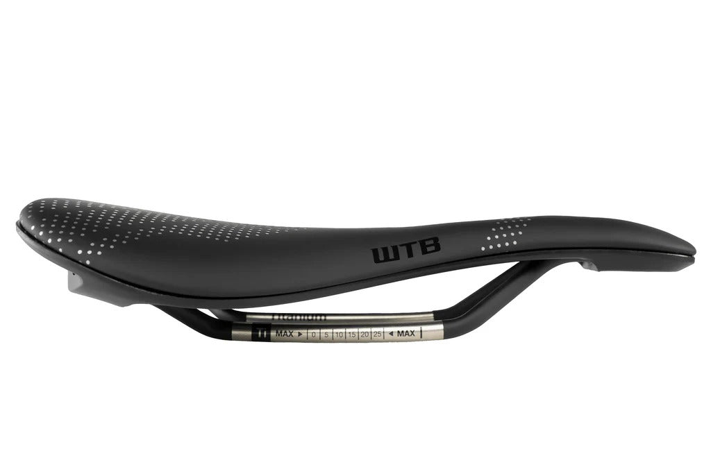 Selim WTB GRAVELIER 140mm Carris em aço inoxidável Preto