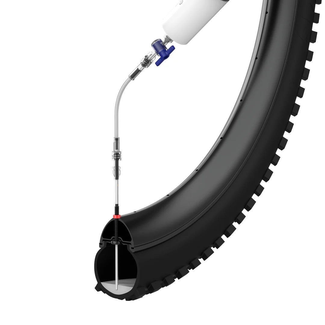 Seringa para válvula Alu de fluido preventivo KOM CYCLING