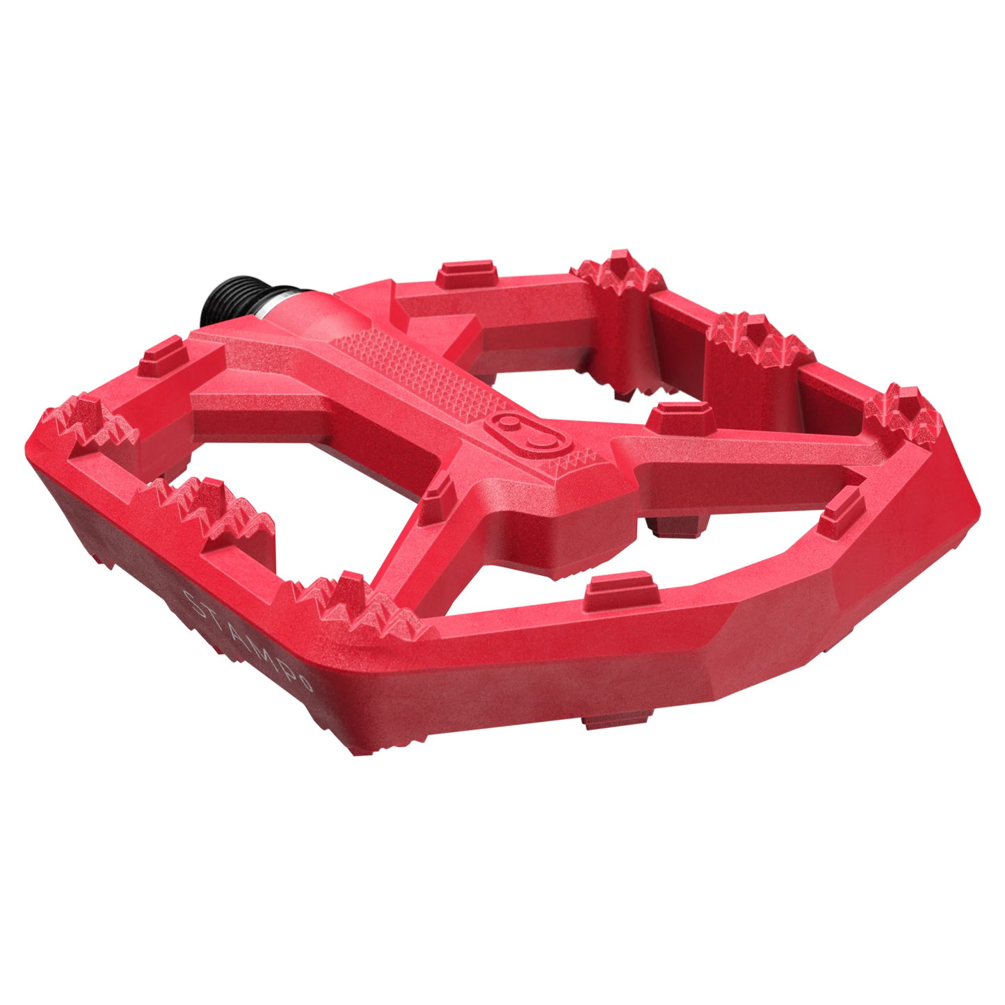 CRANKBROTHERS STAMP 0 Pedais planos pequenos Vermelho