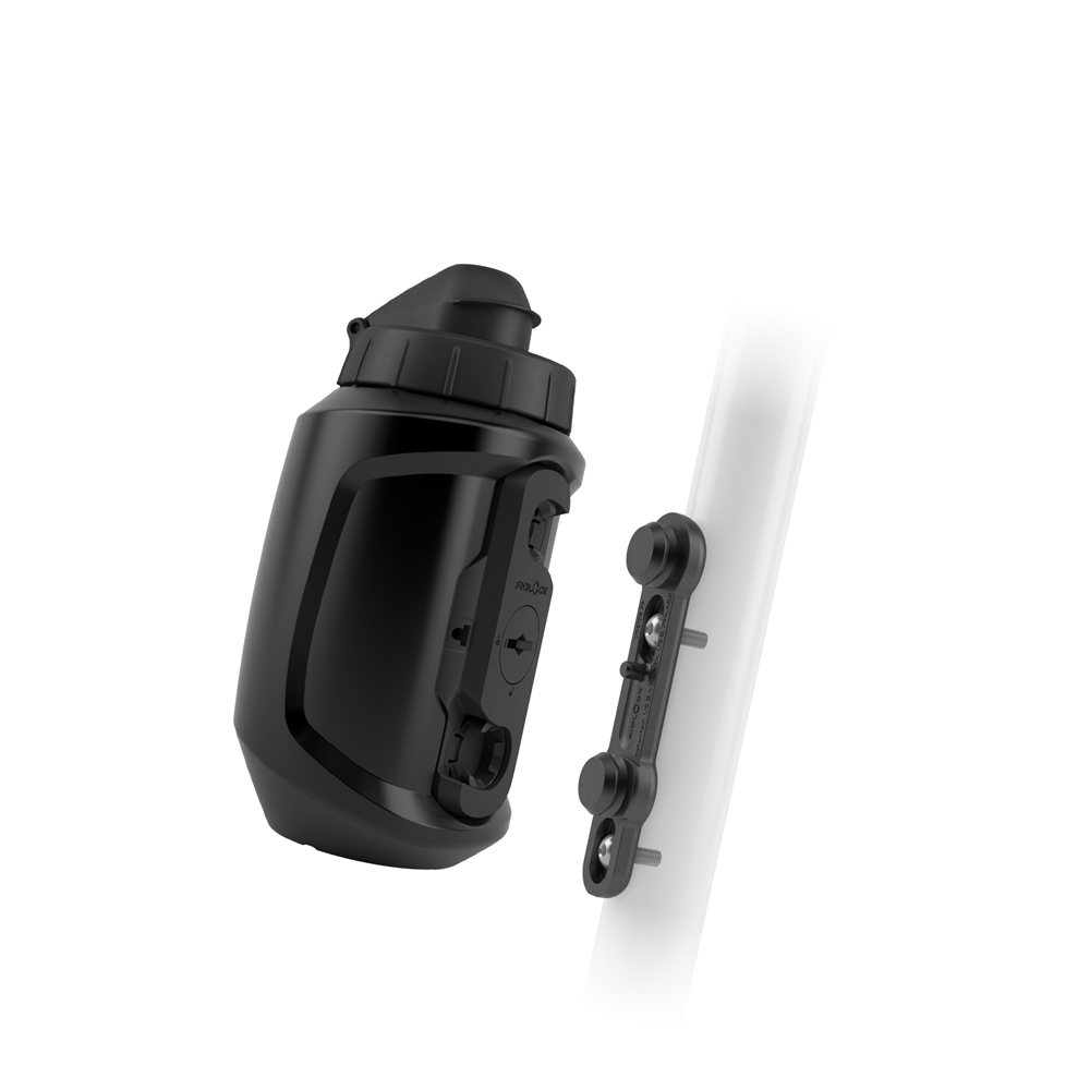 Kit garrafa e porta-garrafas FIDLOCK TWIST UNI BASE 550 ml Preto