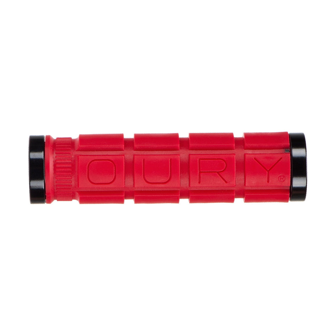 Grips OURY Double Lock-on 127mm Vermelho
